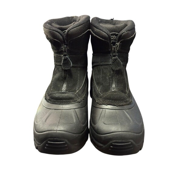 Totes Bryan Men’s Size 12M Black Winter Snow Boots Waterproof Zip Insulated Warm - Picture 3 of 14